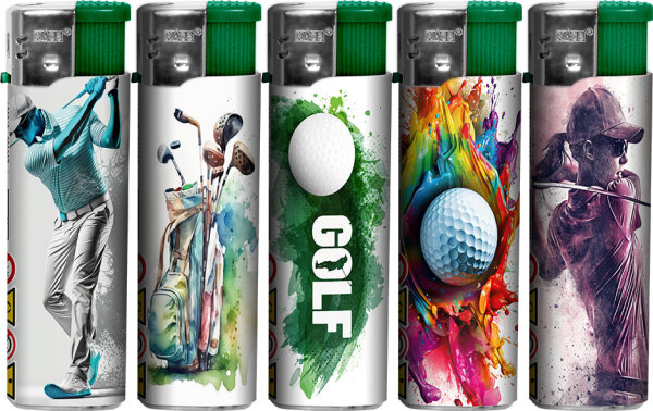 Golf Motiv-Feuerzeug, 50er Display