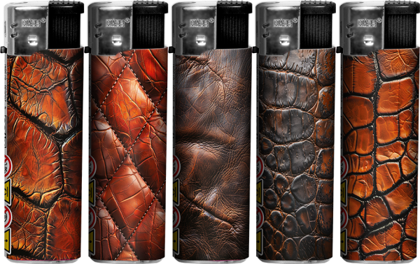 Natural Leather Motiv-Feuerzeug, 50er Display