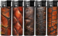 Natural Leather Motiv-Feuerzeug, 50er Display