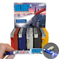 LED-Feuerzeug | Blue&sup2; Rainbow |, 30er Display