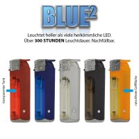 LED-Feuerzeug | Blue&sup2; Rainbow |, 30er Display