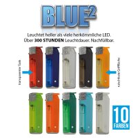 Feuerzeug "Blue&sup2;" 10er Mix Edition, 30er Display