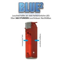 Feuerzeug Blue&sup2; Red Edition, 30er Display