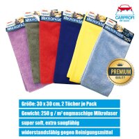 Universal Mikrofasertuch Carprofi 6f., 30x30cm, 2er Pack