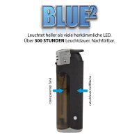 Feuerzeug Blue&sup2; Black Edition, 30er Display
