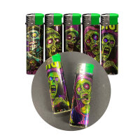3D-Alu-Motivfzg. "Ugly Zombie" Feuerzeug,50er Display