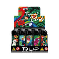 Reibrad-Motivfeuerzeug "Tropical Birds", 50er...