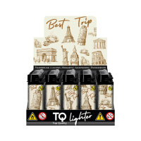 Reibrad-Motivfeuerzeug "Best Trip", 50er Display