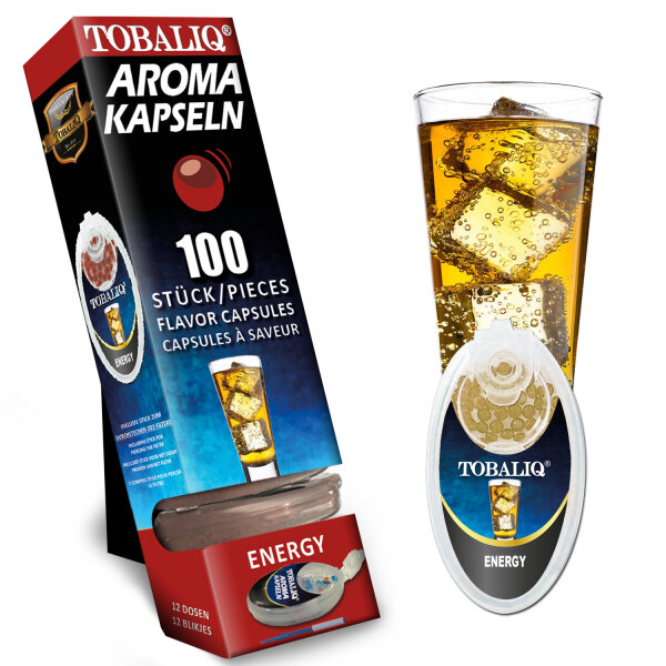 Tobaliq "Energy Drink" Aromakapsel mit 100 Kugeln