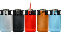 Feuerzeug 2in1 "2 HOT" METAL-GLANZ Edition 25er Display