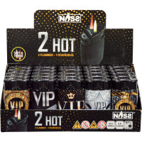 Feuerzeug 2in1 "2 HOT VIP" 25er Display
