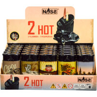 Feuerzeug 2in1 "2 HOT Oldtimer" 25er Display