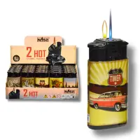 DUAL Soft + Jet-Flame Feuerzeug | Motiv Oldtimer | 25er...