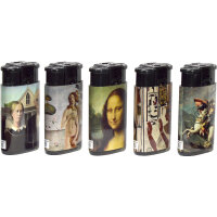 Feuerzeug 2in1 "2 HOT Kunst" 25er Display