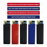 Feuerzeug "Fusion 2in1 Mix3" mit Handyhalterung, 25er Display