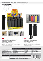 Feuerzeug "Fusion 2in1 Black" mit Handyhalterung, 25er Display