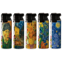 JET-Flame Motiv-Feuerzeug "van Gogh" 50er Display