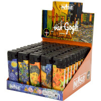 JET-Flame Motiv-Feuerzeug "van Gogh" 50er Display