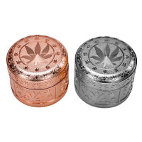 Metal Grinder"Metalic Cannabis", 6er Display
