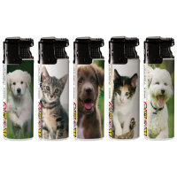 JET-Flame Motiv-Feuerzeug "Cats & Dogs"...