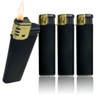 Feuerzeug "Black Elite" | Rubber | TQ, 50er Display