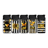 JET-Flame Feuerzeug &bdquo;Zlix- Love&ldquo; | Flip Cap | 20er Display