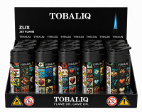 JET-Flame Feuerzeug &bdquo;Zlix - Vintage&ldquo; | Flip Cap | 20er Display
