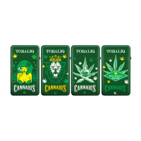 JET-Flame Feuerzeug &bdquo;King Cannabis&ldquo; | Flip Cap | 20er Display
