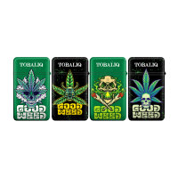 JET-Flame Feuerzeug &bdquo;Good Weed&ldquo; | Flip Cap | 20er Display