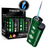ALPHA Metal JET Feuerzeug &bdquo;Weed Needed&ldquo; 25er...