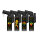 Jet-Flame Motiv-Brenner | 10,5 cm | "Uv Canabis", 12er Display