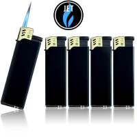 JET-Flame Feuerzeug BLACK ELITE Edition, 50er Display