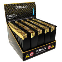 JET-Flame Feuerzeug BLACK ELITE Edition, 50er Display