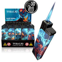 JET-Flame 3D-GLANZ-Motiv-Feuerzeug "Blaze...