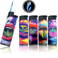 JET-Flame 3D-GLANZ-Motiv-Feuerzeug "Blunt...