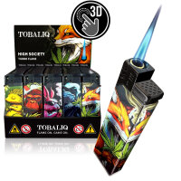 JET-Flame 3D-GLANZ-Motiv-Feuerzeug "High...
