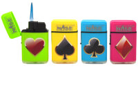 JET-Flame Feuerzeug "Cards" | Flip Cap | 20er...