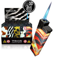 JET-Flame 3D-GLANZ-Motiv-Feuerzeug "Wild...