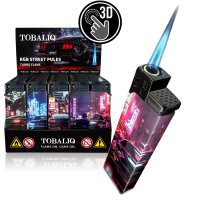 JET-Flame 3D-GLANZ-Motiv-Feuerzeug "RGB Street...