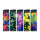 JET-Flame 3D-GLANZ-Motiv-Feuerzeug "Glow Weed&ldquo; 50er Display