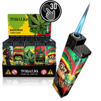 JET-Flame 3D-GLANZ-Motiv-Feuerzeug "Rasta...