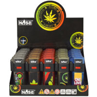 JET-Flame Feuerzeug "Raster" | Flip Cap | 25er Display