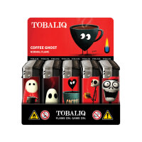 Coffee Ghost Motiv-Feuerzeug, 50er Display