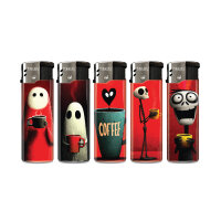 Coffee Ghost Motiv-Feuerzeug, 50er Display