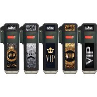 JET-Flame Feuerzeug "VIP" | Flip Cap | 25er Display