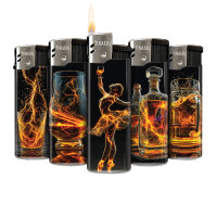 Gold Glass Motiv-Feuerzeug, 50er Display