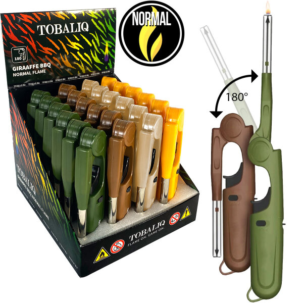 BBQ Stabfeuerzeug | Giraffe | 23,3cm | 24er Display