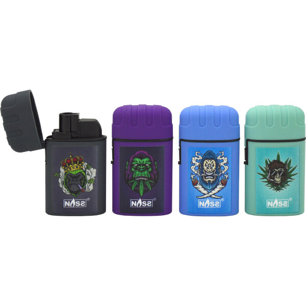 JET-Flame Feuerzeug "King Monkey" | Flip Cap | 20er Display