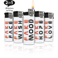 Only Fake Flip-Motiv-Feuerzeug, 50er Display