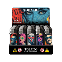 Toxic Flip-Motiv-Feuerzeug, 50er Display | Top-Motiv